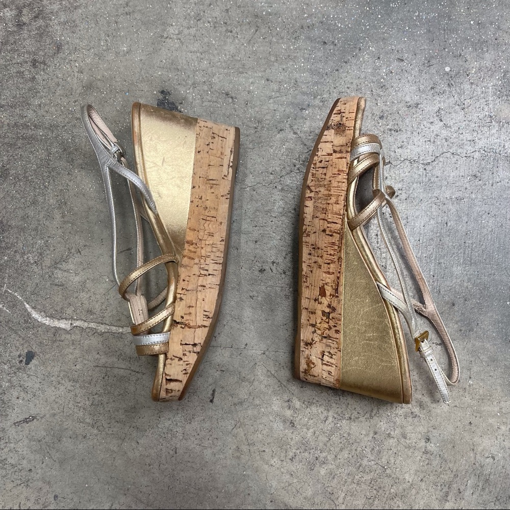 PRADA VTG Metallic Espadrille 37 - Picture 2 of 5